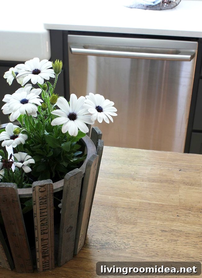 recycled ruler planter