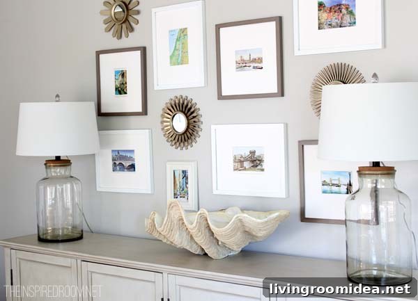 Summer Decorating Gallery Wall - The Inspired Room