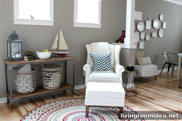 The Inspired Room Entry Seating Makeover