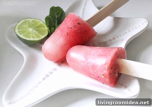 watermelon popsicles