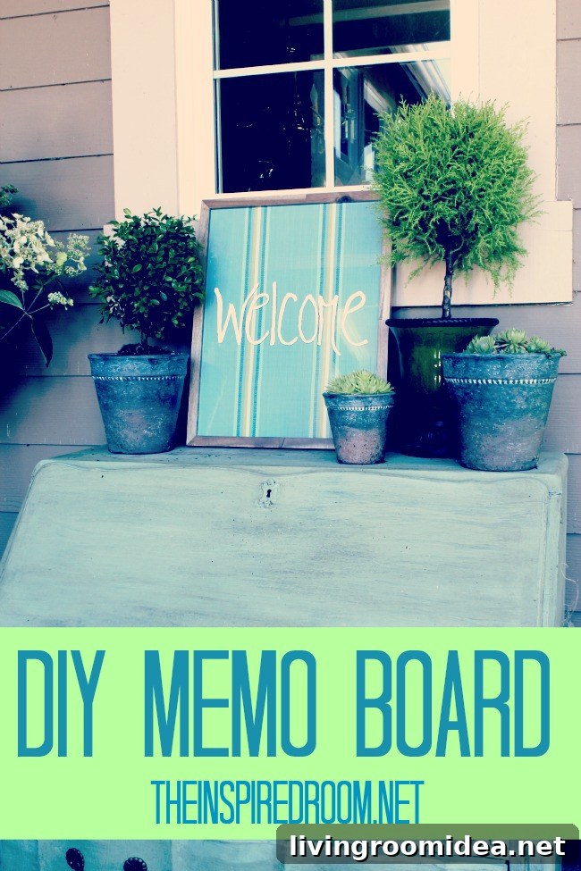 DIY MEMO BOARD