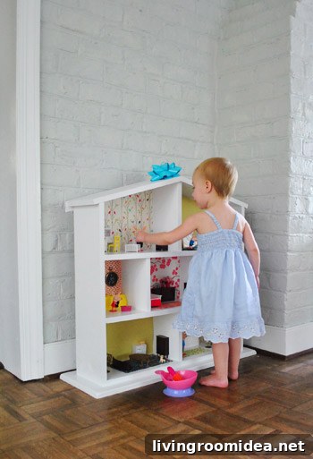 Creative Dollhouse Decorating Ideas for Charming Miniature Rooms 22 Toddler Girl Playing With Dollhouse Made By Parents