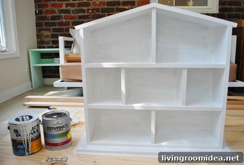 Creative Dollhouse Decorating Ideas for Charming Miniature Rooms 4 Simple DIY Dollhouse Painted White With Primer