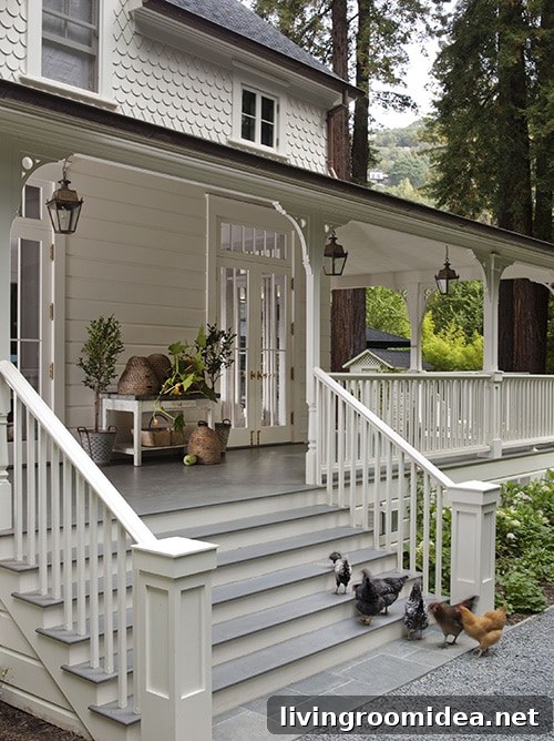 Summer Obsession: Backyard Gardening Tips for Lush Yards 3 white farmhouse porch wendy posard