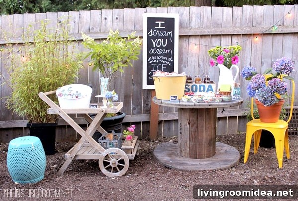 ice cream party decor