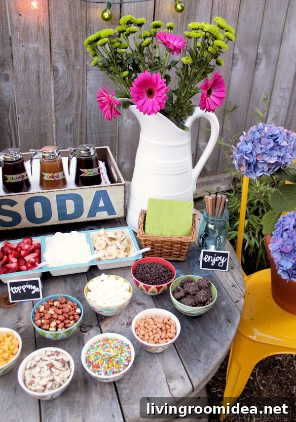 ice cream party decorations