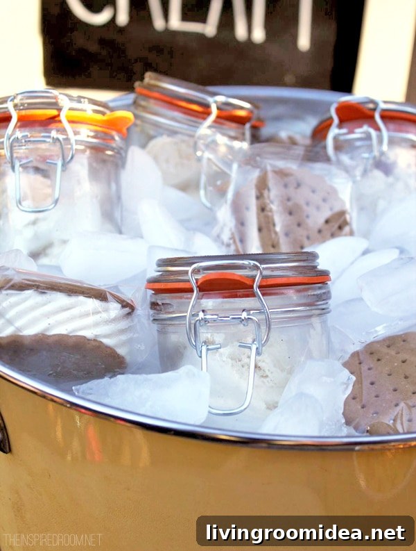 ice cream sundae jars
