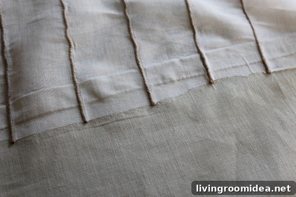 iron on tape curtains