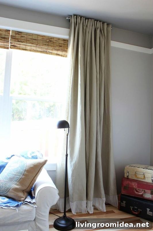 DIY No Sew Ikea Curtains