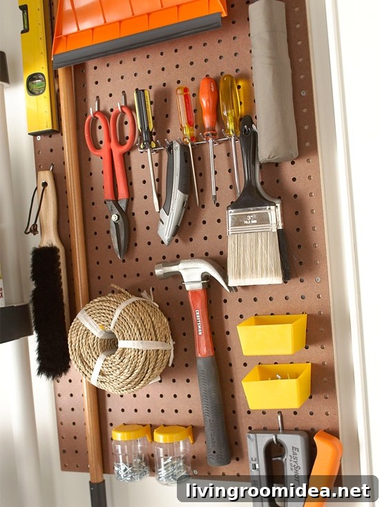 garage hardware organization