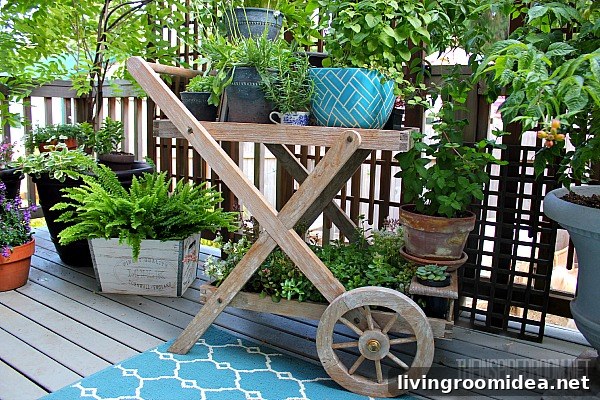 Teacart Plant Stand and Fresh Deck Finish Reveal 2 teacart planter