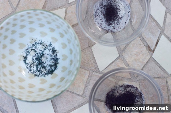 DIY dyed napkins