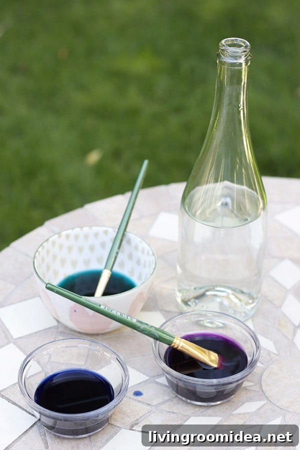 how to dye fabric napkins