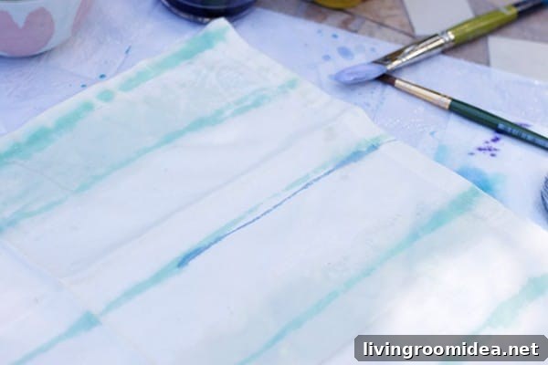 tips for dying fabric napkins