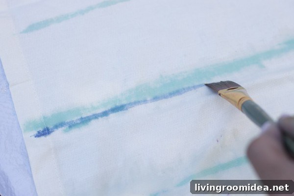 DIY water color fabric