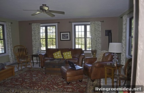 Family room before