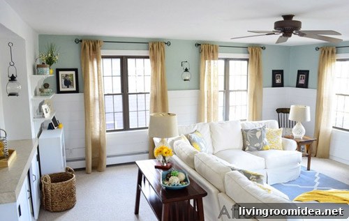 Burlap drapes
