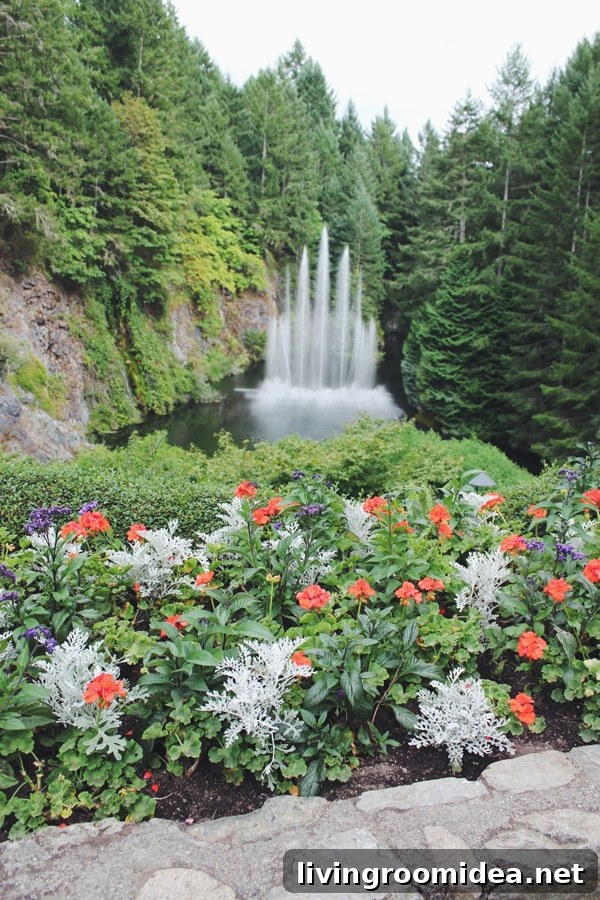 Butchart Gardens Fountain