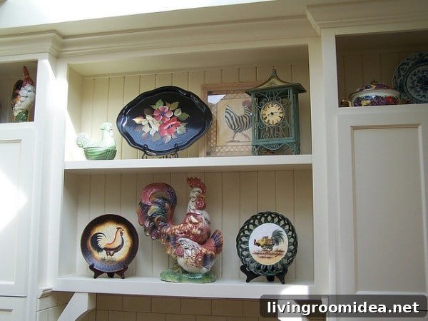 built in kitchen shelving