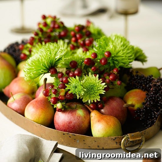 Falling for Fall: Day 1 — The Evolution of Autumn Scenery 5 fall tray centerpiece