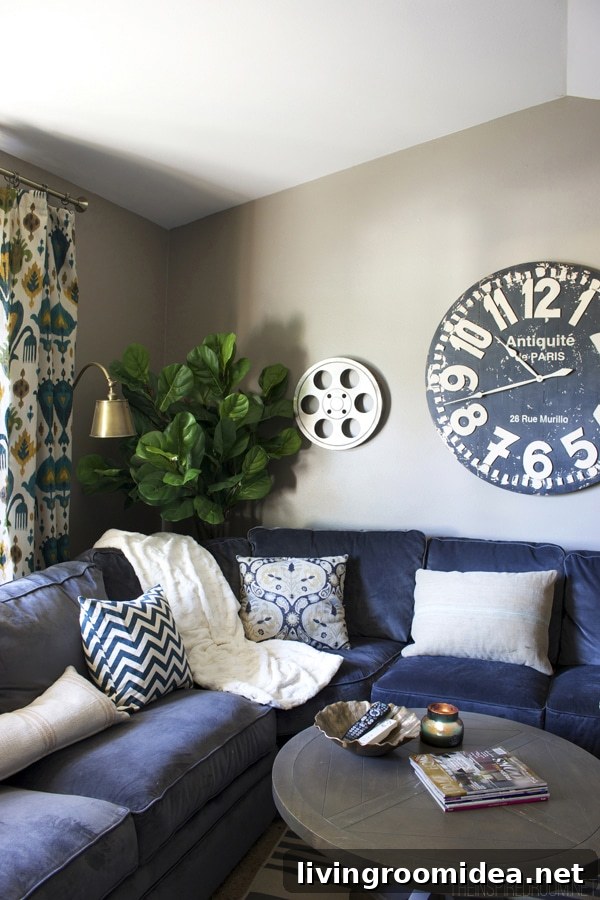 Cozy Fall Family Room Sectional The Inspired Room