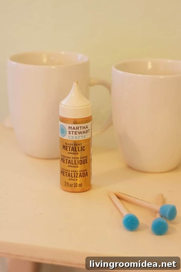 DIY Gold Polka Dot Mugs + Homemade Apple Cider Recipe 3 DIY polka dot tea cups