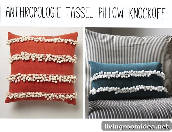 Anthropologie-Inspired Decorative Pillow Guide 2 diy-pompom-pillow