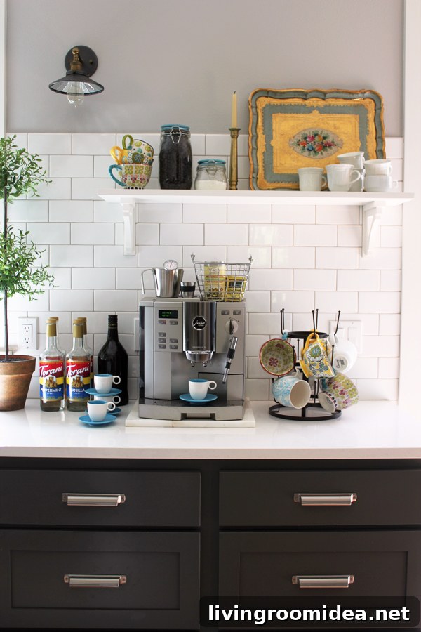 Fall Nesting 2013: Cozy Home Projects for Autumn Refresh 12 coffee station kitchen