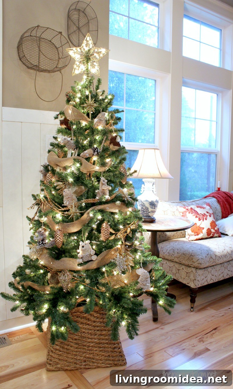 9 Weeks Until Christmas: My Christmas Tree Decorating Plans 2 Woodland-Theme-Christmas-Tree