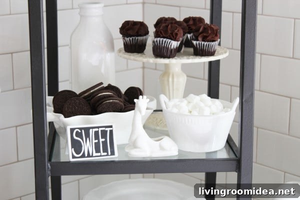 Maximizing Small Spaces: Stylish Nesting Tables and PB Challenge 4 Dessert Station