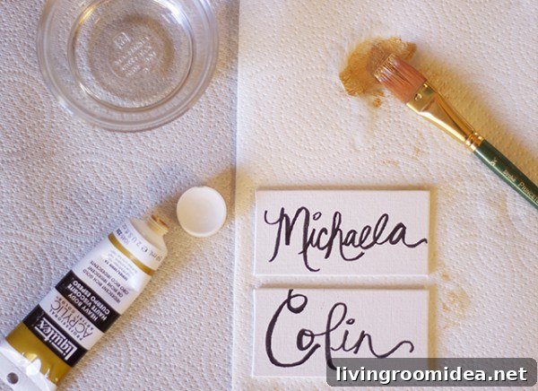 DIY place cards for Thanksgiving!