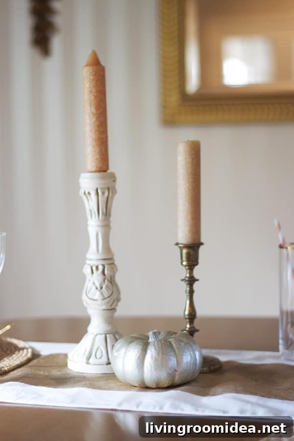 Fall Tablescape - Candlesticks