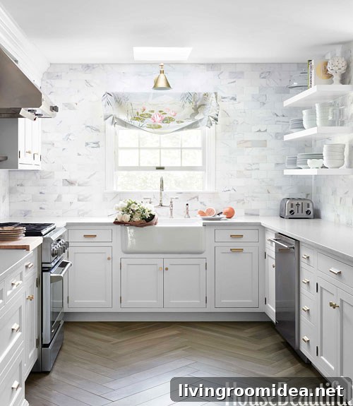 beautiful white kitchen