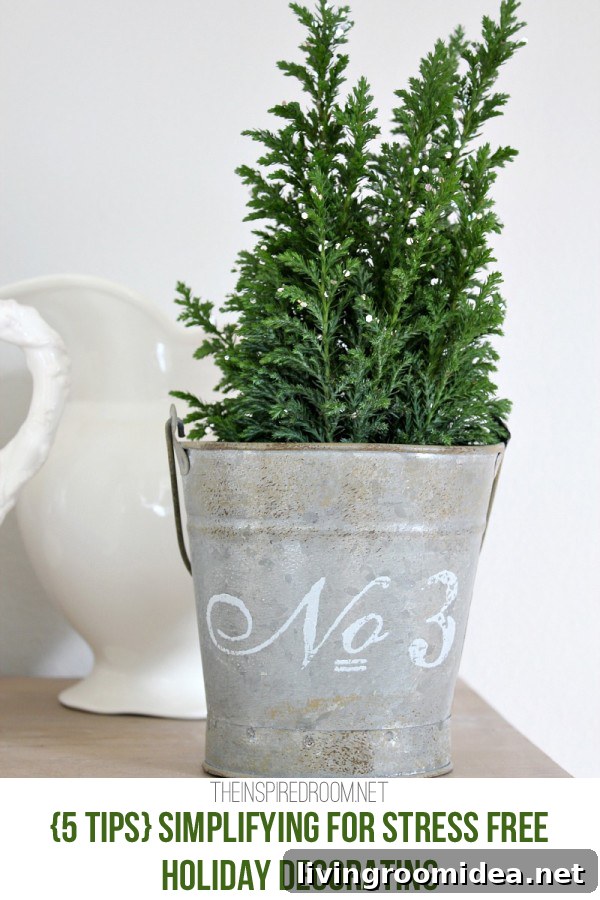 simplifying for stress free holiday decorating five tips
