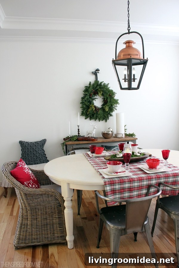 Christmas Decorating The Inspired Room Dining Room