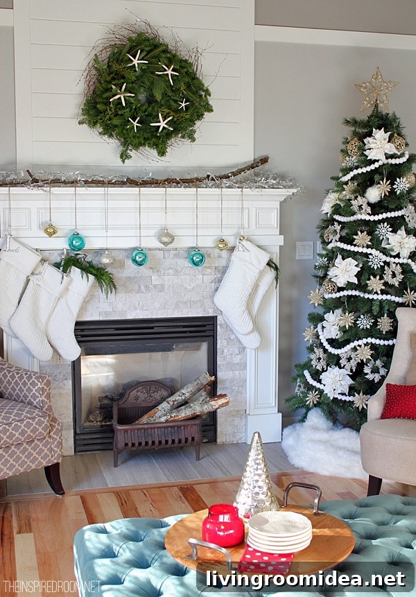 Christmas Decorating in the Family Room The Inspired Room
