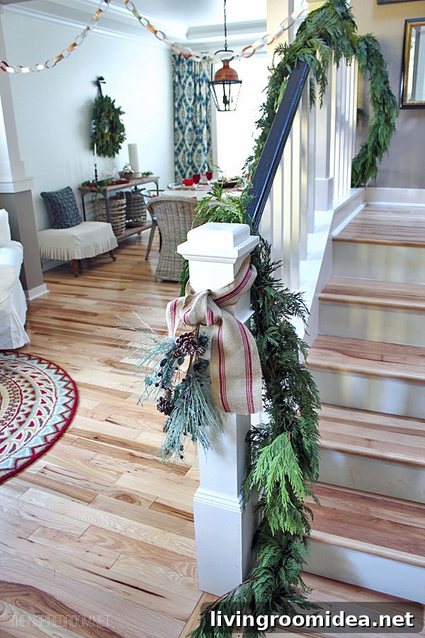 Christmas Home Tour: Festive Decor Ideas and Inspiration 8 The Inspired Room Staircase