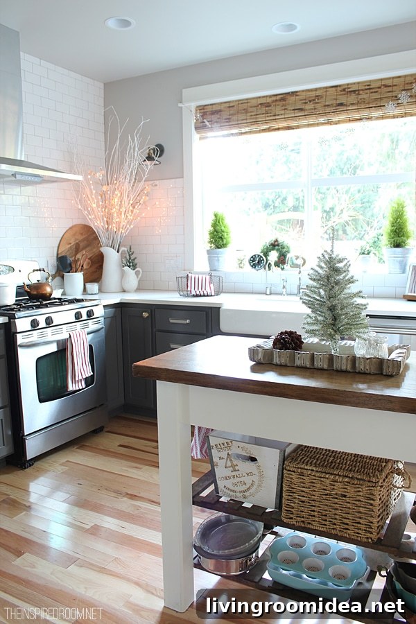Christmas Home Tour: Festive Decor Ideas and Inspiration 10 The Inspired Room Kitchen - Christmas House Tour