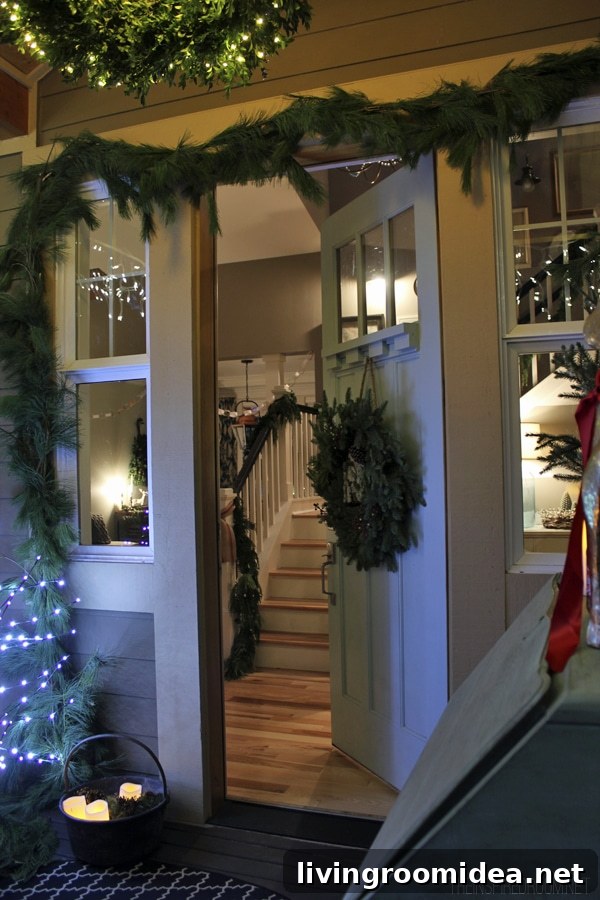 Beautiful Christmas Porch The Inspired Room