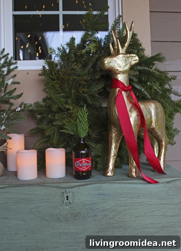 Wreaths and Battery Operated Candles for Christmas Decor