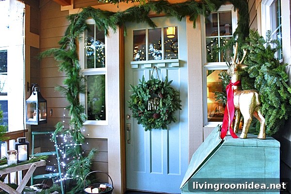 Christmas Decorating Ideas Front Porch The Inspired Room