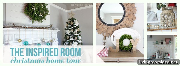 Simple Christmas Joy: DIY Cardboard Letter Decorations 5 The Inspired Room Christmas Home Tour