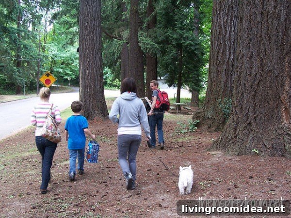 winston and family hiking