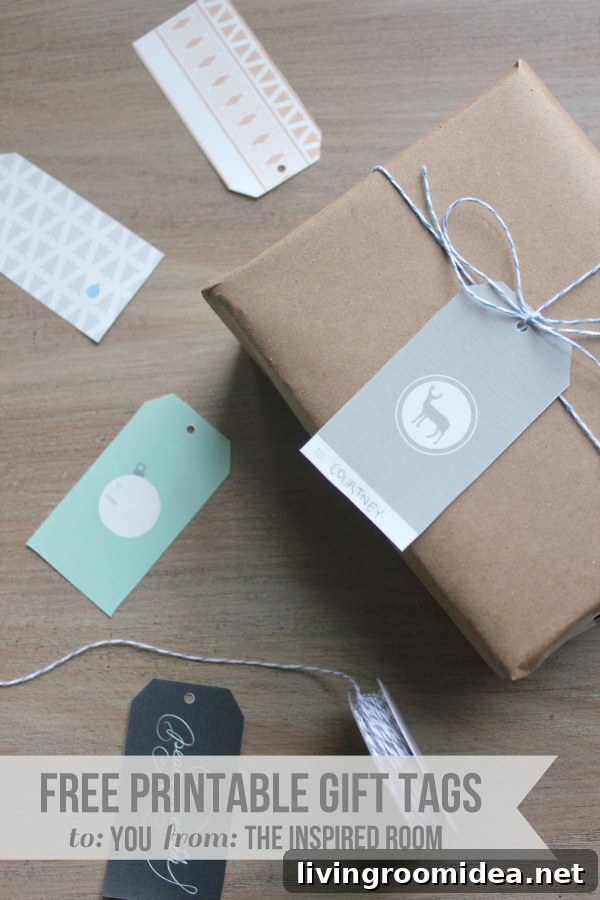 Free Printables & Brown paper packages tied up with string