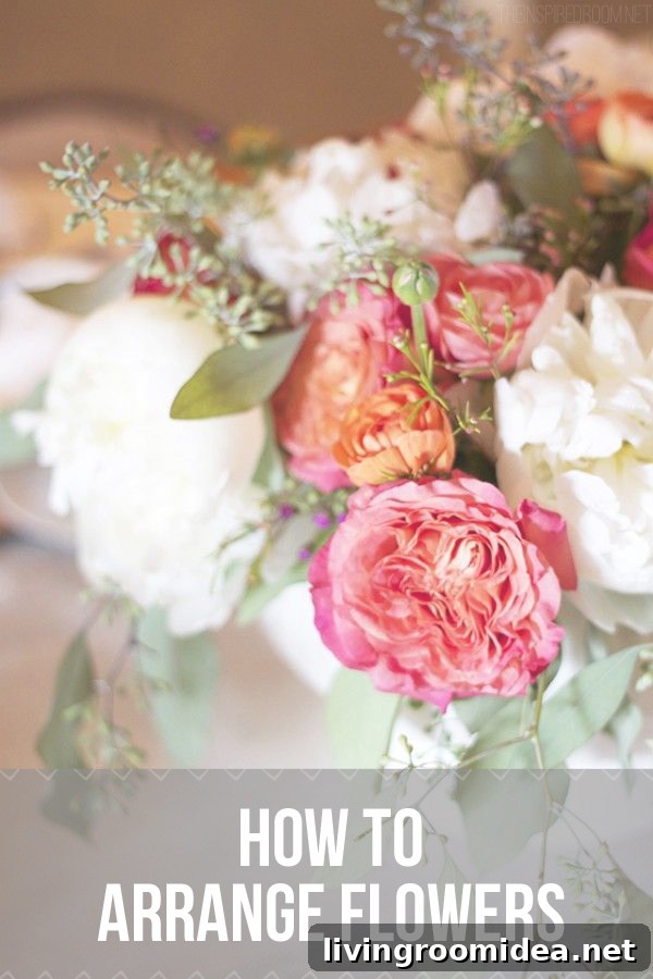 Centerpiece Flower Arrangement Tips for Stunning Tables 7 How to Arrange Flowers - The Inspired Room and Michaela Noelle
