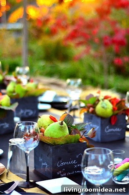 pear centerpieces