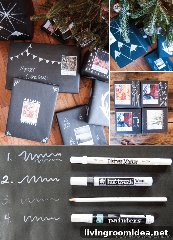 6 Creative DIY Gift Wrap Ideas for Year-Round Giving 3 DIY Wrapping Paper- Chalkboard Wrapping Paper
