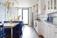 Sarah Richardson’s Royal Blue, Gold & White Kitchen Makeover