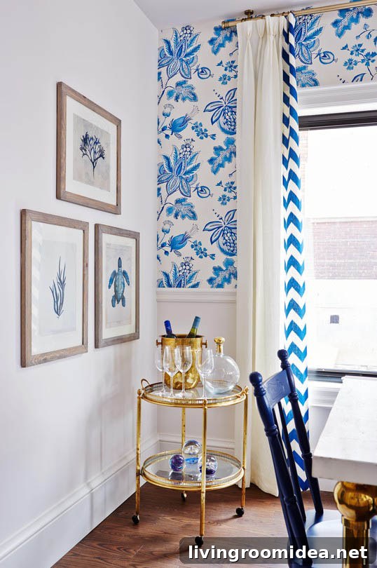 Blue and white kitchen - Sarah Richardson