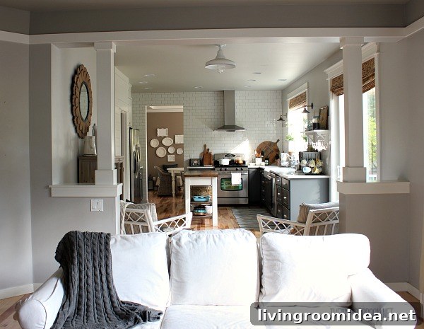 Kitchen Floor Plans: Before and After Bird’s-Eye Sketch 4 the inspired room kitchen and family room